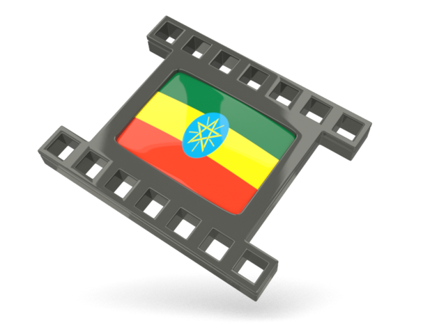 Black movie icon. Download flag icon of Ethiopia at PNG format