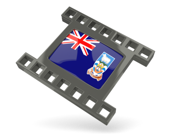Black movie icon. Download flag icon of Falkland Islands at PNG format