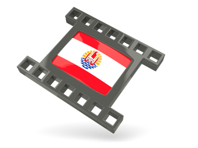 Black movie icon. Download flag icon of French Polynesia at PNG format