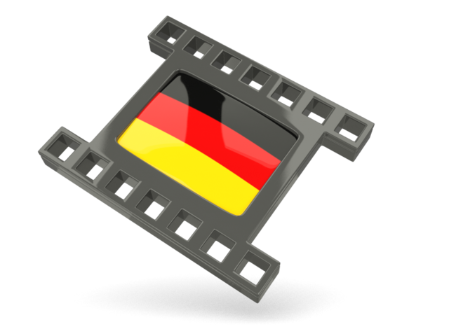 Black movie icon. Download flag icon of Germany at PNG format
