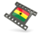 Ghana. Black movie icon. Download icon.