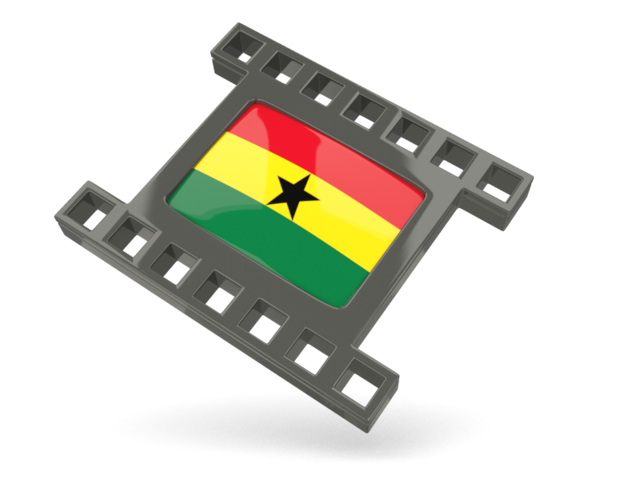Black movie icon. Download flag icon of Ghana at PNG format