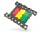 Guinea. Black movie icon. Download icon.