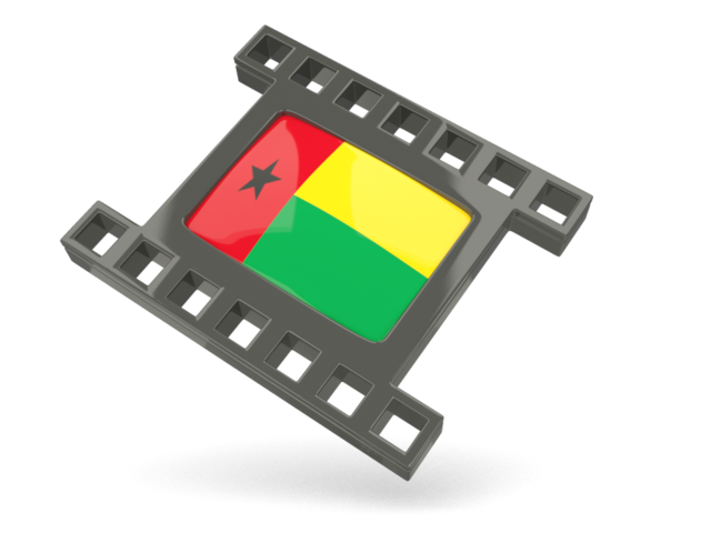 Black movie icon. Download flag icon of Guinea-Bissau at PNG format