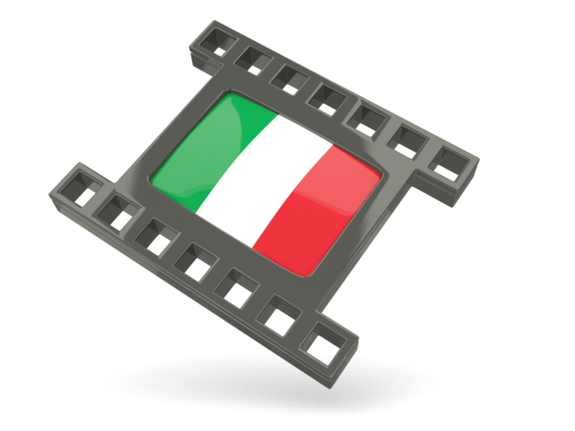 Black movie icon. Download flag icon of Italy at PNG format