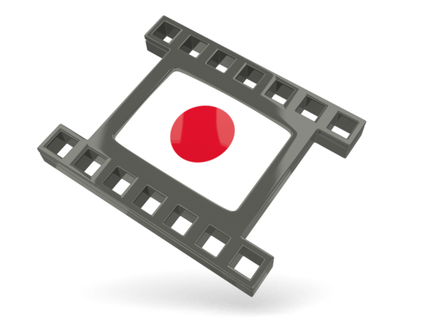 Black movie icon. Download flag icon of Japan at PNG format