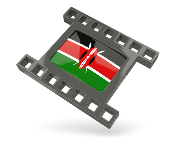 Black movie icon. Download flag icon of Kenya at PNG format