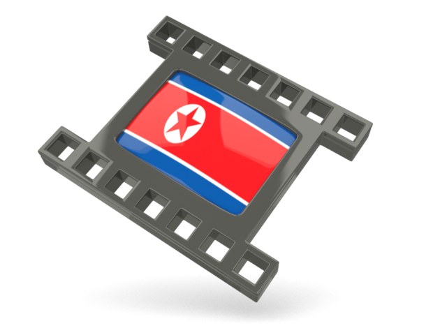 Black movie icon. Download flag icon of North Korea at PNG format