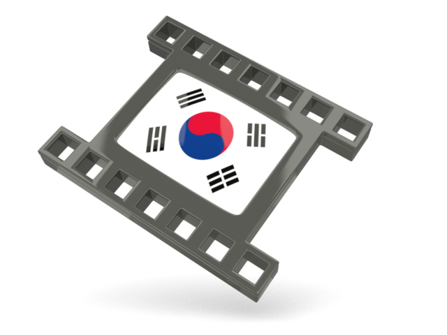 Black movie icon. Download flag icon of South Korea at PNG format