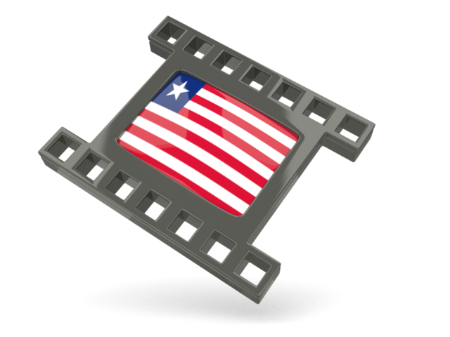 Black movie icon. Download flag icon of Liberia at PNG format