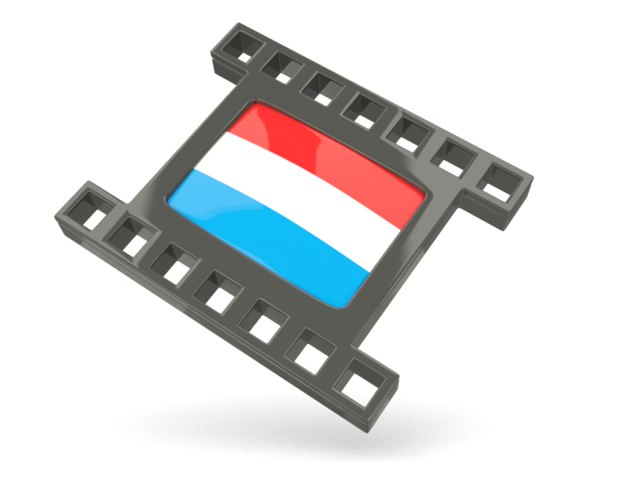 Black movie icon. Download flag icon of Luxembourg at PNG format