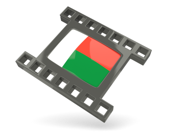 Black movie icon. Download flag icon of Madagascar at PNG format