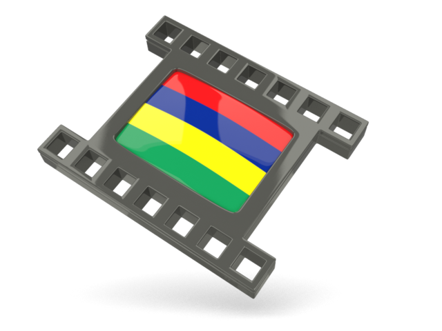 Black movie icon. Download flag icon of Mauritius at PNG format