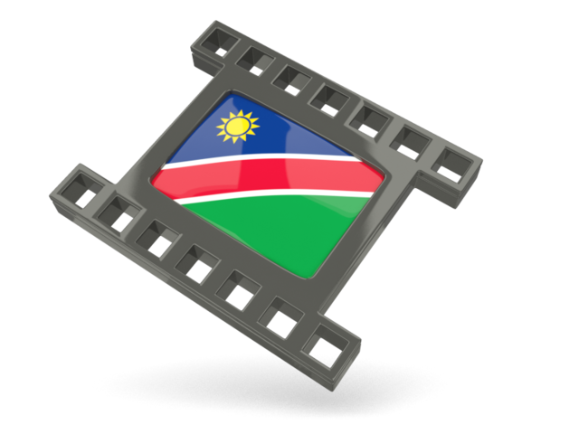 Black movie icon. Download flag icon of Namibia at PNG format