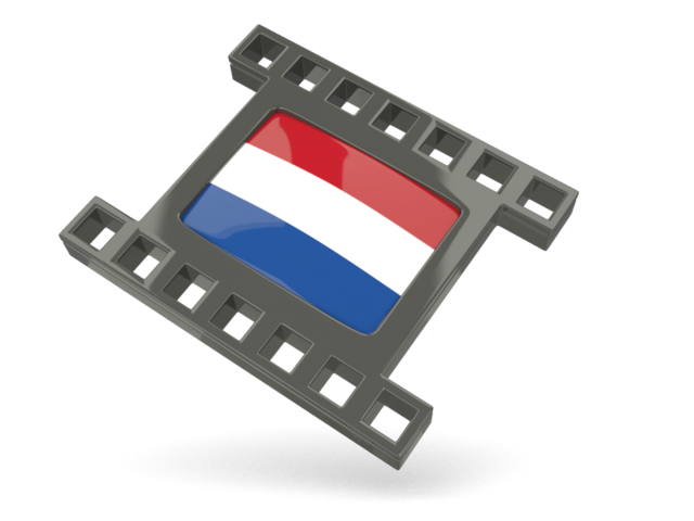 Black movie icon. Download flag icon of Netherlands at PNG format