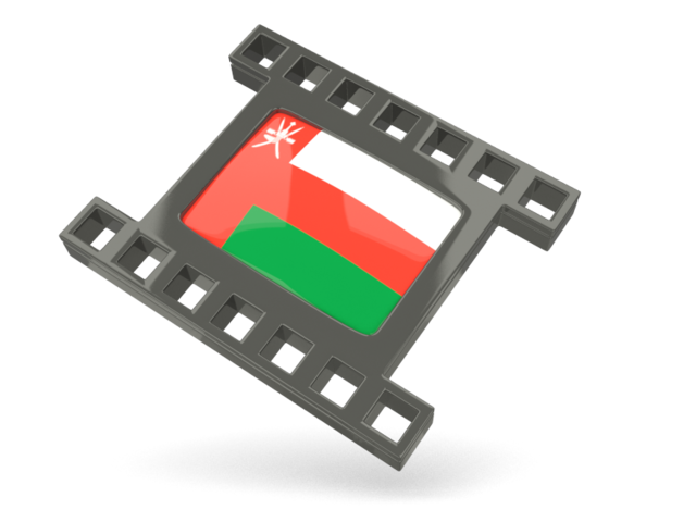 Black movie icon. Download flag icon of Oman at PNG format