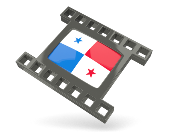Black movie icon. Download flag icon of Panama at PNG format
