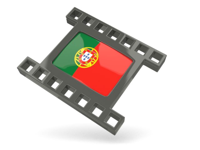 Black movie icon. Download flag icon of Portugal at PNG format