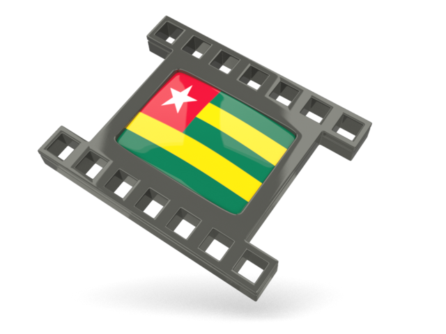 Black movie icon. Download flag icon of Togo at PNG format