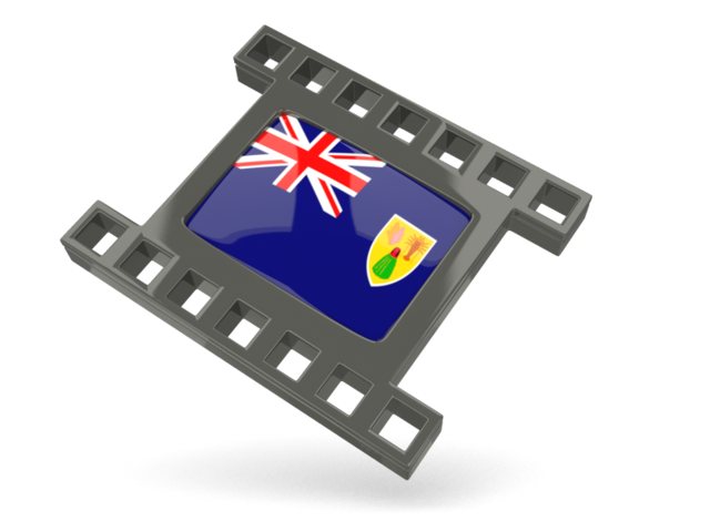Black movie icon. Download flag icon of Turks and Caicos Islands at PNG format