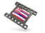 Flag of state of Hawaii. Black movie icon. Download icon