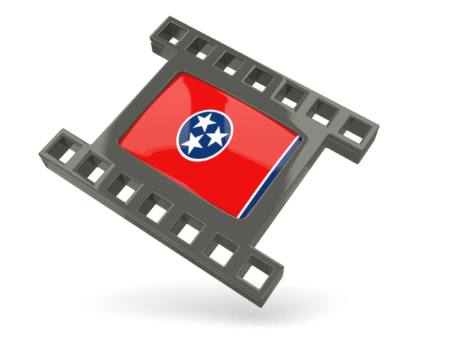 Black movie icon. Download flag icon of Tennessee