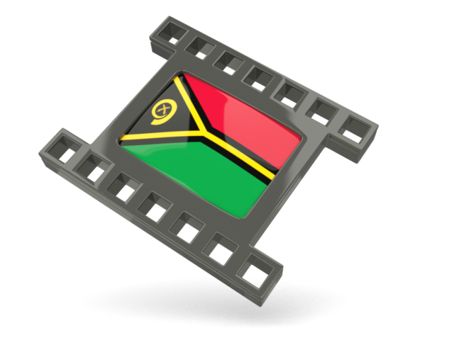 Black movie icon. Download flag icon of Vanuatu at PNG format