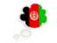 Afghanistan. Bubble icon. Download icon.