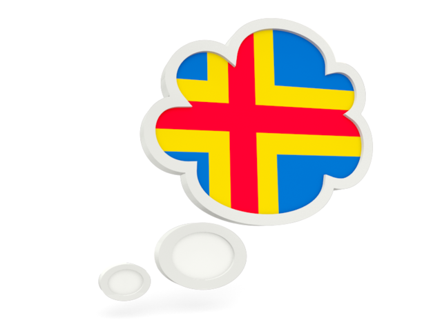 Bubble icon. Download flag icon of Aland Islands at PNG format