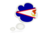 American Samoa. Bubble icon. Download icon.