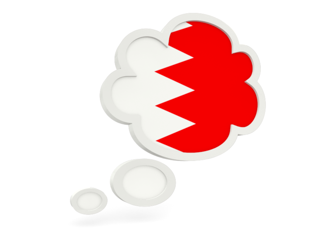 Облачко с флагом. Скачать флаг. Бахрейн