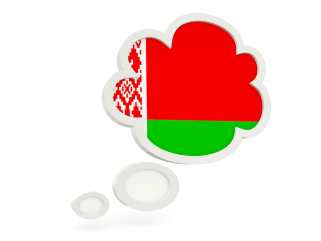 Облачко с флагом. Скачать флаг. Белоруссия