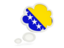 Bosnia and Herzegovina. Bubble icon. Download icon.