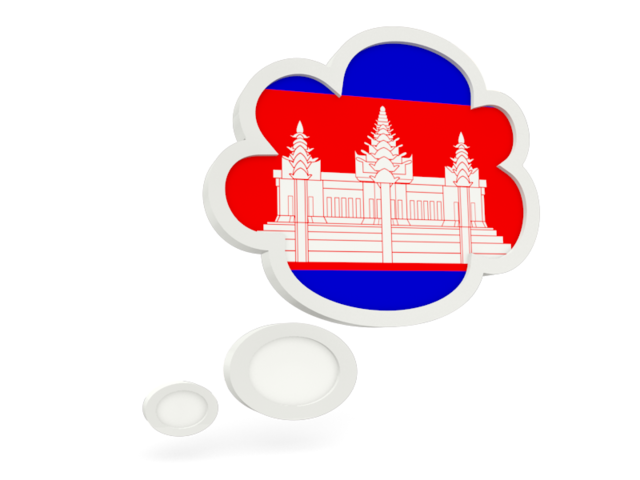Bubble icon. Download flag icon of Cambodia at PNG format