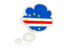 Cape Verde. Bubble icon. Download icon.