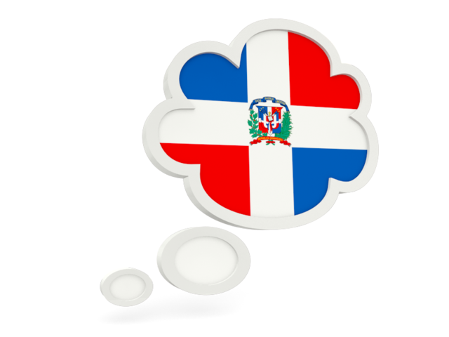 Bubble icon. Download flag icon of Dominican Republic at PNG format