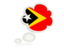 East Timor. Bubble icon. Download icon.