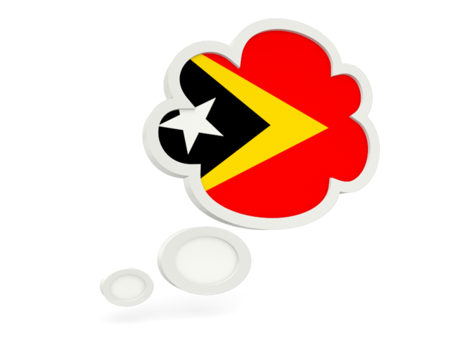 Bubble icon. Download flag icon of East Timor at PNG format