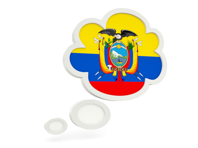 Bubble icon. Download flag icon of Ecuador at PNG format