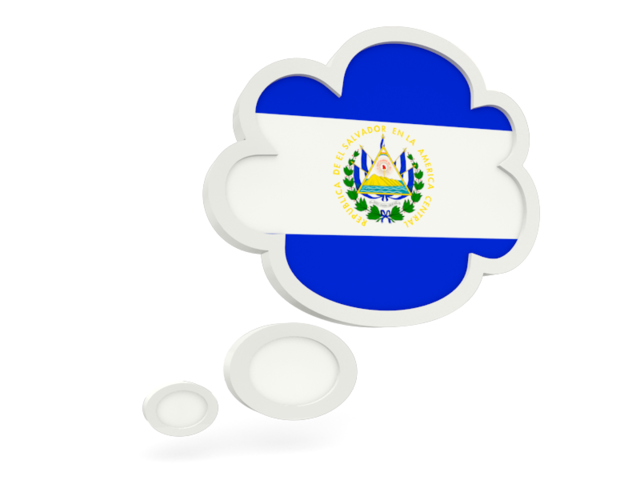 Bubble icon. Download flag icon of El Salvador at PNG format