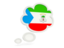 Equatorial Guinea. Bubble icon. Download icon.