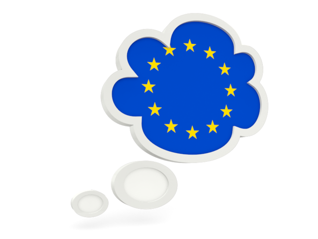 Bubble icon. Download flag icon of European Union at PNG format