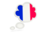 France. Bubble icon. Download icon.