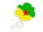 French Guiana. Bubble icon. Download icon.