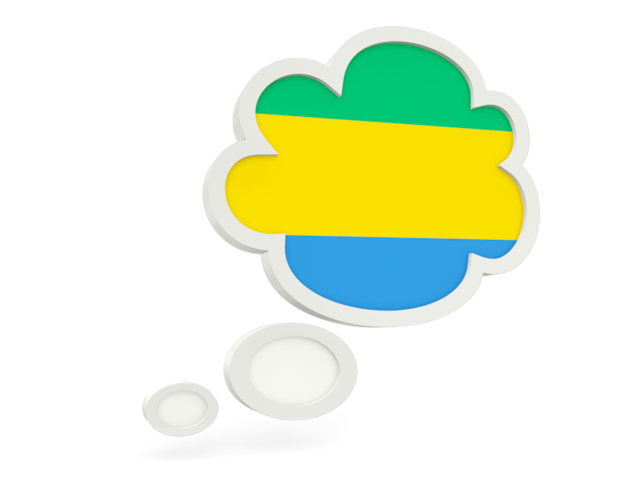 Bubble icon. Download flag icon of Gabon at PNG format