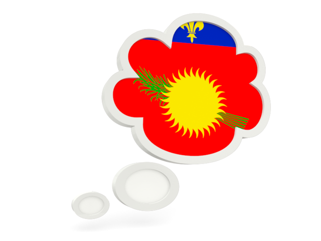 Bubble icon. Download flag icon of Guadeloupe at PNG format