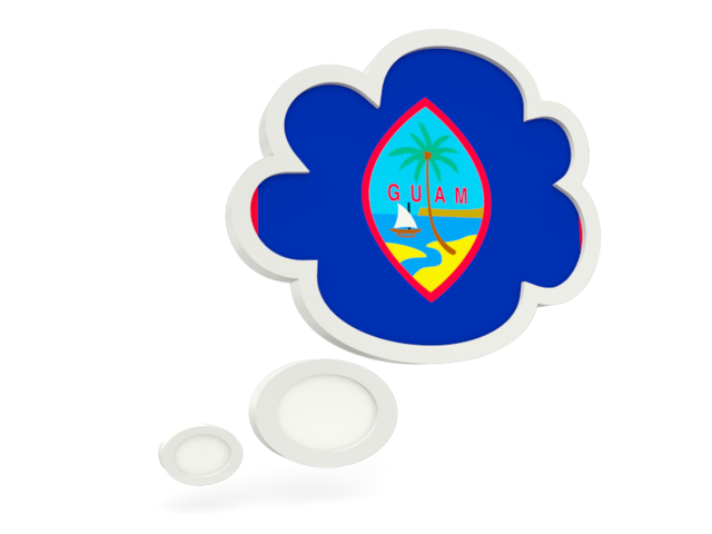 Bubble icon. Download flag icon of Guam at PNG format