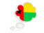 Guinea-Bissau. Bubble icon. Download icon.