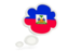 Haiti. Bubble icon. Download icon.