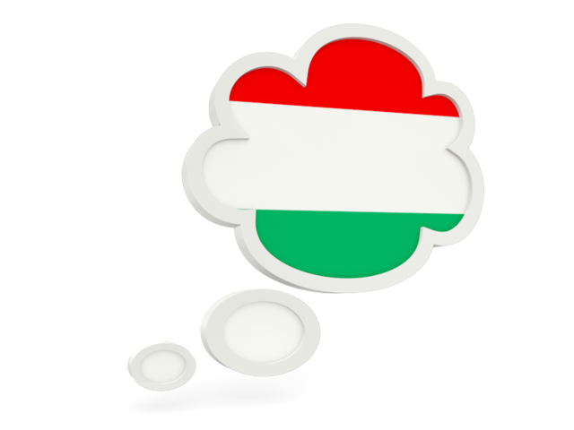 Облачко с флагом. Скачать флаг. Венгрия